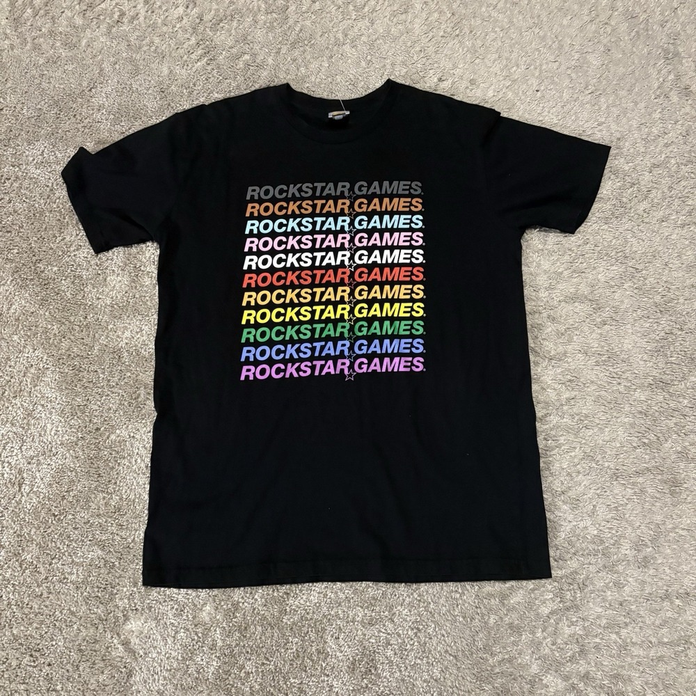 Rockstar Games Pride Edition Official T-shirt - Rare Employee Exclusive - Mens L